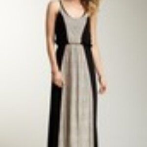 SHE Black with Peach Lace Dress Size Small